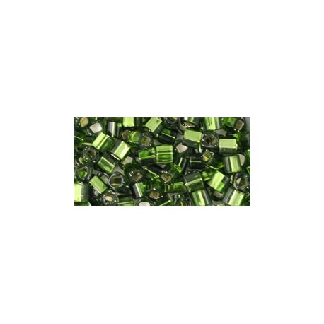 Cubi Toho 3 mm Silver-Lined Olivine
