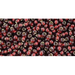 Rocailles Toho 11/0 Silver-Lined Garnet