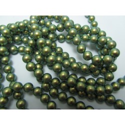 Perle Swarovski 5810 4 mm Iridescent Green Pearl - 20 Pz