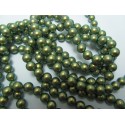 Perle Swarovski 5810 4 mm Iridescent Green Pearl - 20 Pz