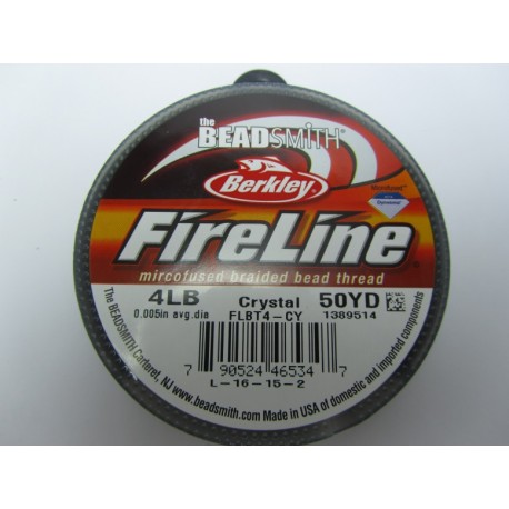 Filo Fireline 0.12 mm (4LB) Crystal - 1 Bobina da 45.72 m (50 Yard) 
