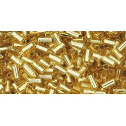 Toho Bugles 3 mm Silver-Lined Light Topaz