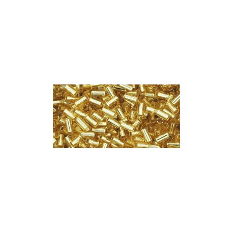 Bugles Toho 3 mm Silver-Lined Light Topaz