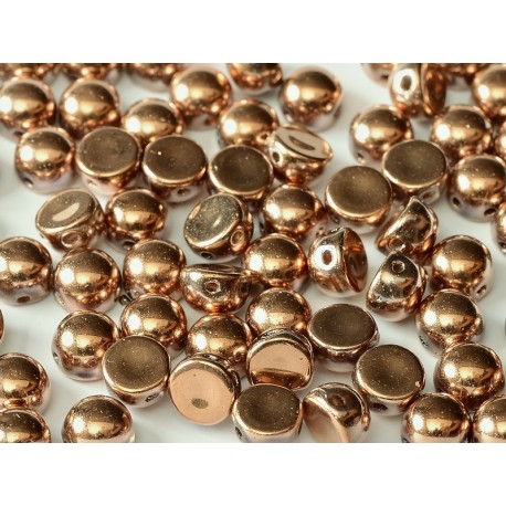 Cabochon Doppio Foro 6 mm Crystal Capri Gold Full - 10 pz