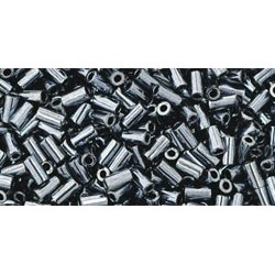 Bugles Toho 3 mm Metallic Hematite