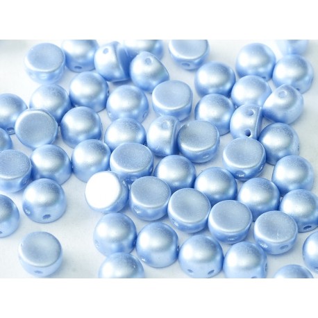 Cabochon Doppio Foro 6 mm Pastel Light Sapphire - 10 pz