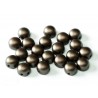 Cabochon Doppio Foro 6 mm Pastel Dark Brown - 10 pz
