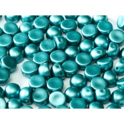 Cabochon Doppio Foro 6 mm Pastel Emerald - 10 pz