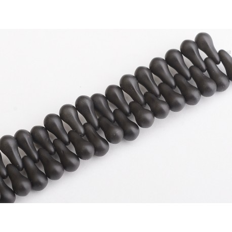 Bulb Beads 5x10 mm Metallic Black - 20 Pz