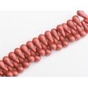 Bulb Beads 5x10 mm Metallic Red - 20 Pz