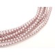 Perle Cerate in Vetro 2 mm Antique Pink Satin - 50 Pz