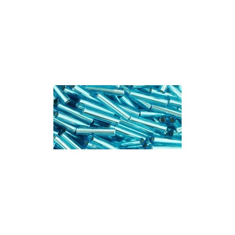 Bugles Toho 9 mm Silver-Lined Aquamarine
