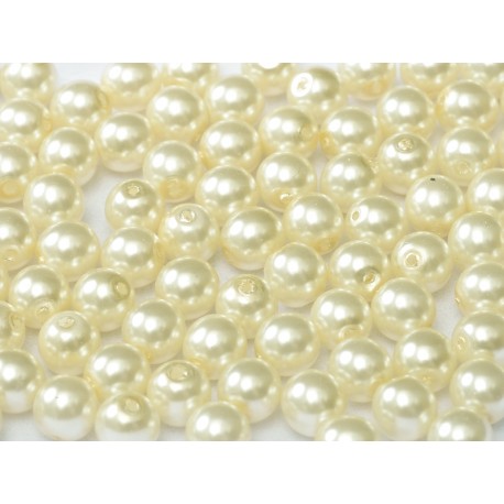 Perle Cerate in Vetro 4 mm Cream - 50 Pz