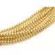 Perle Cerate in Vetro 4 mm Light Gold - 50 Pz