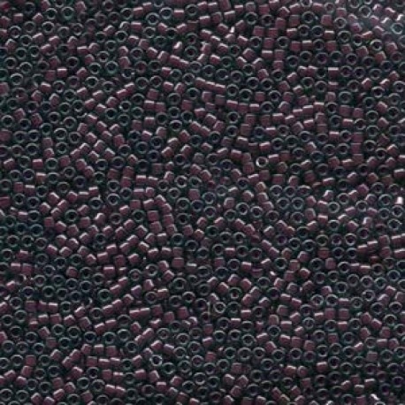 Delica Miyuki 11/0 Lined Green/Maroon Luster - 5 g