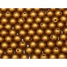 Perle Tonde in Vetro di Boemia 3 mm Brass Gold - 50 Pz