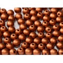Perle Tonde in Vetro di Boemia 3 mm Copper - 50 Pz