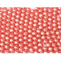 Perle Tonde in Vetro di Boemia 3 mm Pastel Light Coral - 50 Pz