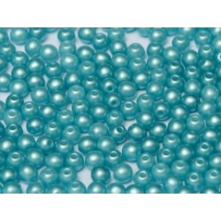 Perle Tonde in Vetro di Boemia 3 mm Pastel Light Sapphire - 5 0 Pz