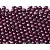 Perle Tonde in Vetro di Boemia 3 mm Pastel Bordeaux - 5 0 Pz