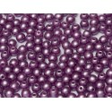 Perle Tonde in Vetro di Boemia 4 mm Pastel Lila - 50 Pz
