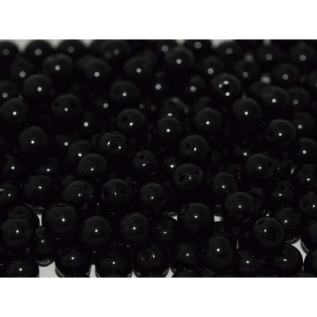 RounDuo® Beads 5 mm Jet - 30 pz 