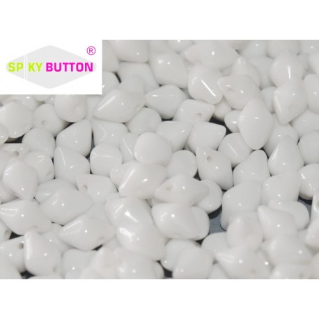 Spiky Button® 4,5x6,5 mm Chalk White - 20 Pz