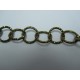 Catena Tonda Alluminio Diamantata 16 mm Bronzo Scuro - 1 m