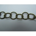 Catena Tonda Alluminio Diamantata 16 mm Bronzo Scuro - 1 m