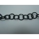 Catena Tonda Alluminio Zigrinata 16 mm Nero/Verde - 1 m