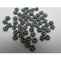 Forget-me-not 5 mm Jet Hematite - 50 pz