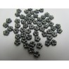 Forget-me-not 5 mm Jet Hematite - 50 pz