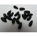 Chilli Beads 4x11 mm Jet - 40 pz