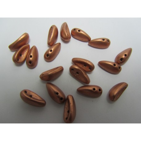 Chilli Beads 4x11 mm Vintage Copper - 40 pz