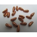Chilli Beads 4x11 mm Vintage Copper - 40 pz