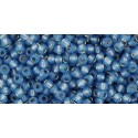 Rocailles Toho 11/0 Silver-Lined Milky Montana Blue - 10 g 