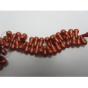Bulb Beads 5x10 mm Metallic Bronze - 20 Pz