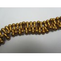 Bulb Beads 5x10 mm Metallic Brass - 20 Pz