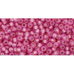 Rocailles Toho 11/0 Silver-Lined Milky Mauve