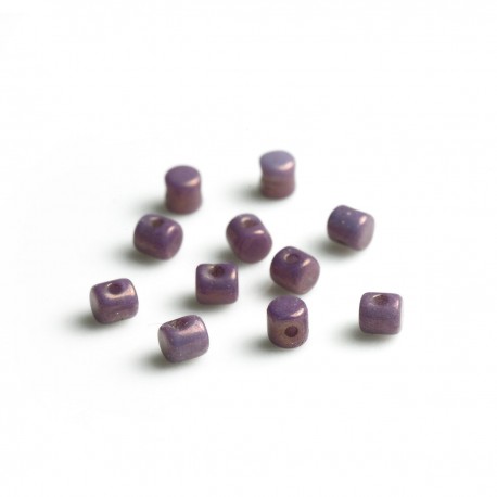 Minos® par Puca® 2,5x3 mm Opaque Mix Amethyst/Gold Ceramic Look - 5 g