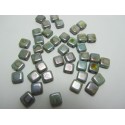 Perline Tile 6 mm Alabaster Blue Luster - 40 Pz