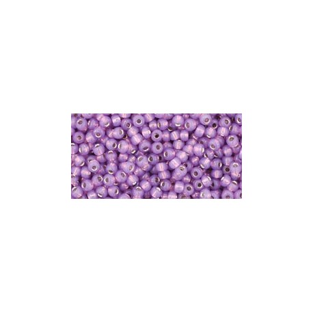 Rocailles Toho 11/0 Silver-Lined Milky Amethyst
