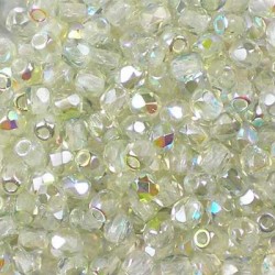 Mezzo Cristallo 4 mm Crystal Green Rainbow - 50 Pz
