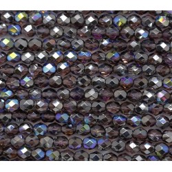 Mezzo Cristallo 4 mm Crystal Graphite Rainbow - 50 Pz