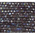 Mezzo Cristallo 4 mm Crystal Graphite Rainbow - 50 Pz