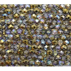 Mezzo Cristallo 4 mm Crystal Golden Rainbow - 50 Pz