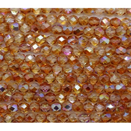 Mezzo Cristallo 4 mm Crystal Orange Rainbow - 50 Pz