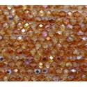 Mezzo Cristallo 4 mm Crystal Orange Rainbow - 50 Pz