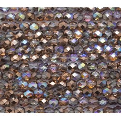 Mezzo Cristallo 4 mm Crystal Copper Rainbow - 50 Pz