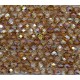 Mezzo Cristallo 4 mm Crystal Brown Rainbow - 50 Pz